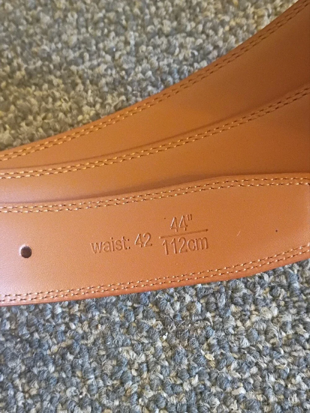 Men's Leather Dress Belt in Brown